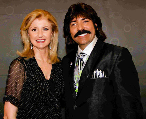 Shawn Rae with media entrepreneur Arianna Huffington at a leadership event