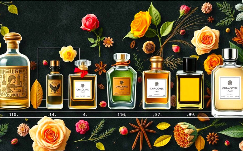 Oneness Perfume collection bottles arrayed with roses and aromatic spices
